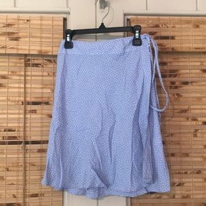 brandy melville blue and white floral skirt